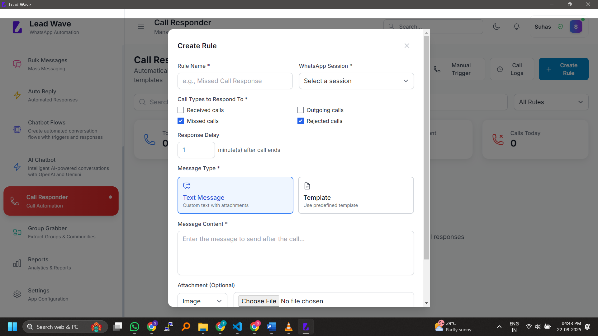 Call Responder screenshot