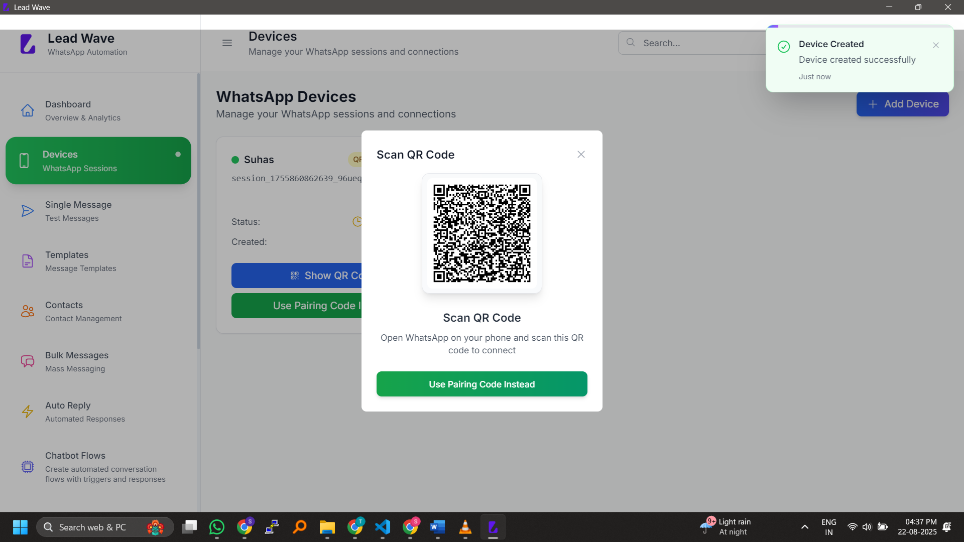 WhatsApp Devices screenshot